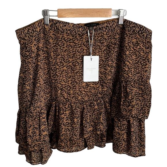 Ted Baker London Leaped Ruffle Mini Skirt Size US 16: Ted Size 6 NWT - Picture 1 of 9